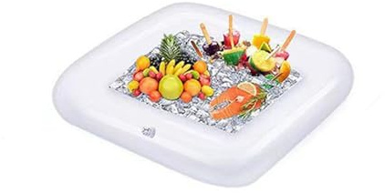 Nordreach Inflatable Floating Snack and Drink Holder - Pool Drink Holder Floats for Outdoor Summer Swimming Beach Party, Pool Fun and Hot Tub, 23.62 × 23.62inch