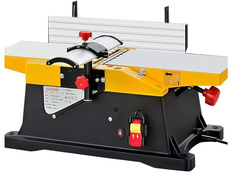 Portable Electric Wood Planer Thicknesser, 12000 RPM High-Speed Precision Cutting for Woodworking and DIY Projects