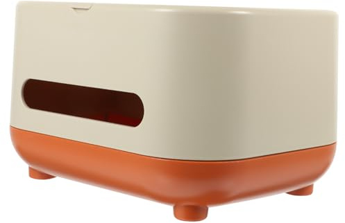 Alipis Organizador de Pañuelos para Escritorio Beige, Caja Ligera de Plástico Hips Almacenamiento Multifuncional Adecuado para Oficina y Dormitorio