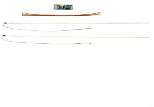 Noteflora LED Backlight Strip Kit For 22 Inch CCFL LCD Screen Conversion To LED Monitor, 490Mm, With Drive Board And Cable