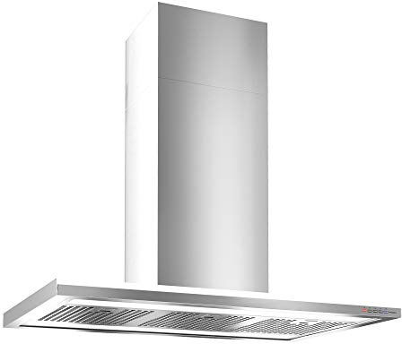 Futuro Futuro Island-Mount Range Hood 36 940-CFM | Streamline | Stainless Steel Vent Hood | Modern Italian Exhaust Hood | Energy-Efficient LED, Ultra-Quiet w/Blower