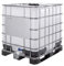 Contenedor depósito de 1000 litros IBC-GRG con palet de plástico ADR