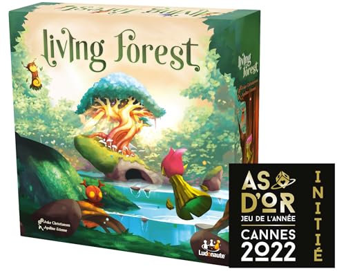 Ludonaute - Living Forest - Jeu de société - Stop ou Encore - Deck & Building - dès 10 Ans - Tactique et stratégique - Jeu de l'année initié en France et en Allemagne - As d'or