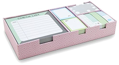 WAYTEX 931667 - Juego de 800 notas reposicionables de fantasía color pastel caja de regalo organizador para oficina