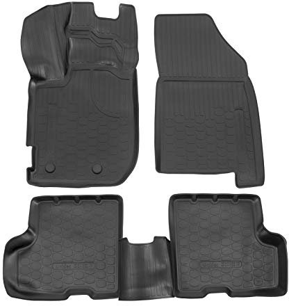 Norm Liners | Norm 3D Gummimatten Auto Matten Fussmatten Kompatibel mit Duster 2 2017-2024 (mit Box), Rand cca 4cm, 4Tlg, Premium Qualität