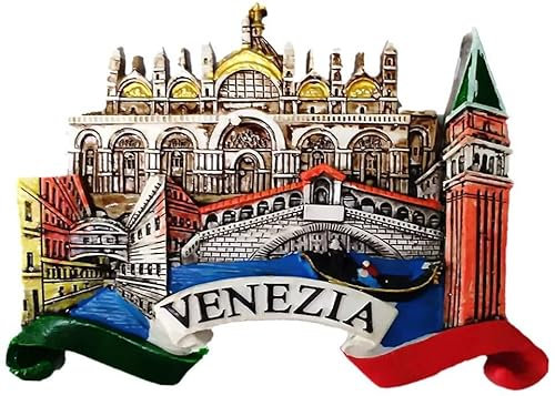 InDmar Kühlschrankmagnete, Kühlschrankaufkleber, 3D-Kühlschrankmagnet, Venedig, Italien, Reise-Souvenir, Geschenk, Heim- und Küchendekoration, magnetische Aufkleber-Kollektion