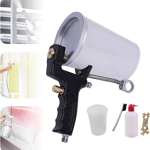 VIOLK Professionelle Gelcoat-Sprühpistole, Luftspritzpistole, handgehaltene Gelcoat-Sprühpistole mit 3-mm-Düse, 1000-ml-Becher, Lackierwerkzeug, Fiberglas-Mantel, Heimwerken