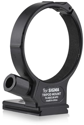 Andoer 71-mm-Stativbefestigungsring mit 60-mm-Schnellwechselplatte, 1/4 Zoll und 3/8 Zoll Gewindelöchern, kompatibel mit Sigma 70-200 mm F2.8 II APO