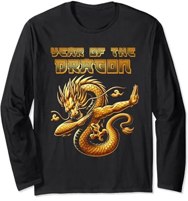 Nouvel An Lunaire Nouvel An Chinois 2024 Année Du Dragon Manche Longue