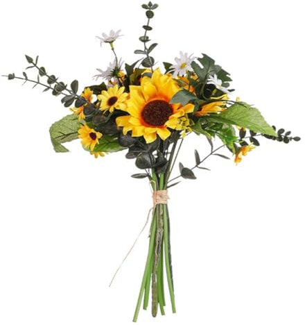 Katutude Simulierte Sonnenblumen-Brautsträuße für Hochzeit Hochzeitsstrauß romantischer Brautstrauß Hochzeit künstlicher Blumenstrauß Hochzeitsdekorationszubehör