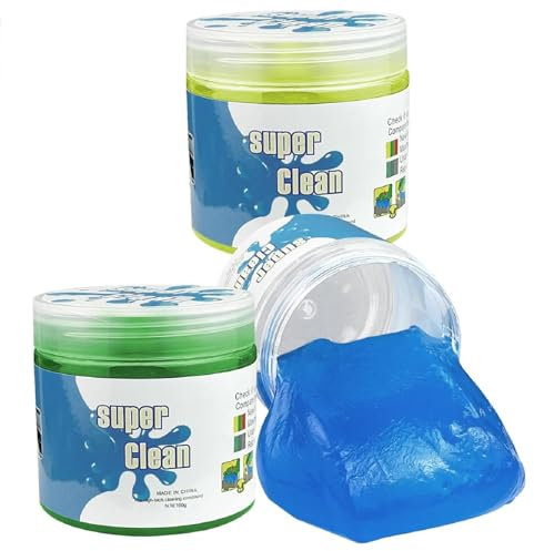 Kiuiom Super Clean Gel,Universeller Staubreiniger,Tastatur Reiniger 3PC Auto Reinigungsgel Auto Reinigungssknete Für Auto Entlüftungsöffnungen und Tastaturreiniger Computer Laptop Kamera