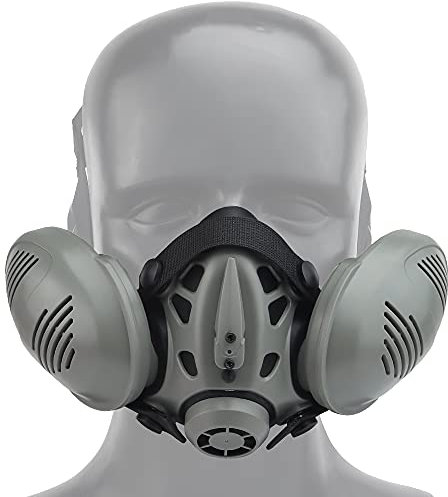 ANSNOW Protective Respirator Fast Helmet Half Face Gas for Military Paintball Airsoft Hunting Cs Ant Men Modeling/G/1 Count (Pack of 1)