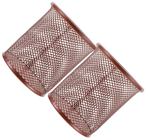 NUOBESTY 2stücke Große Stiftehalter Für Schreibtisch Dekorative Pen Organizer Für Zuhause Und Büro Vielseitige Aufbewahrungslösungen Roségold Für Schreibwaren Und Bürobedarf