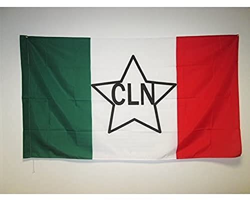 Comitato Di Liberazione Nazionale Italia - Cln Italiano 90X150Cm Bandiera Da Cortile Deluxe Bandiera Pirati Durevole Bandiera All'Aperto Decorazione Per Balcone Camera Da Letto Cortile