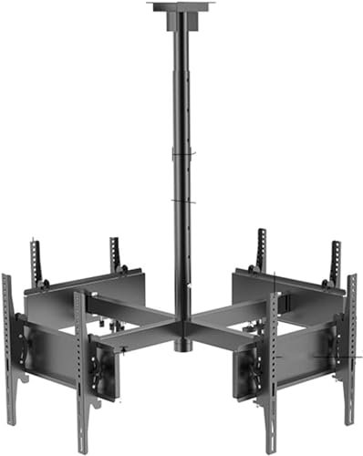 JDSHFEN Staffa TV Regolabile Gancio TV Regolabile su 4 Lati Staffa di Montaggio a soffitto per TVStaffa di Montaggio TV Adatta per TV LED LCD da 32-50 Pollici,