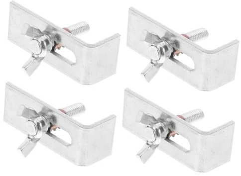 MUSISALY 4pcs Undermount Sink Fixing Kit Secure Installation Brackets for Washbasins and Sinks Easy to Install Stability Versatile Applications Includes All Necessary Hardware