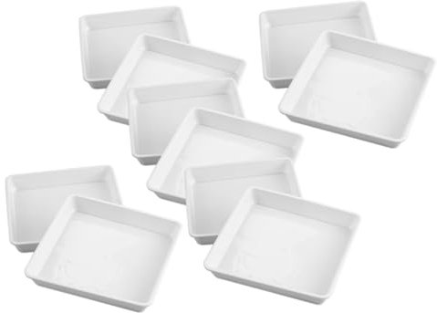 Kisangel 10stücke Pflanzenuntersetzer Aus Kunststoff Untersetzer Für Blumentöpfe Pflanzenschalen Zum Auffangen Von Wasser Und Erde Praktisches Gartenzubehör