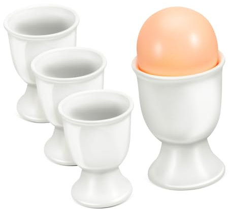 OSOLADY 4pezzi Portauovo in Ceramica da Espositore per Uova Sode da Tavolo Portauovo Moderno Singolo per Colazione