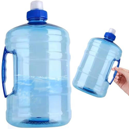 Puche à Eau Demi-Gallon, Bouteilles d'eau de 2 litres Portables avec poignée de capacité Contaiteur d'eau BPA Jougle d'eau Gratuite pour Animaux de Compagnie