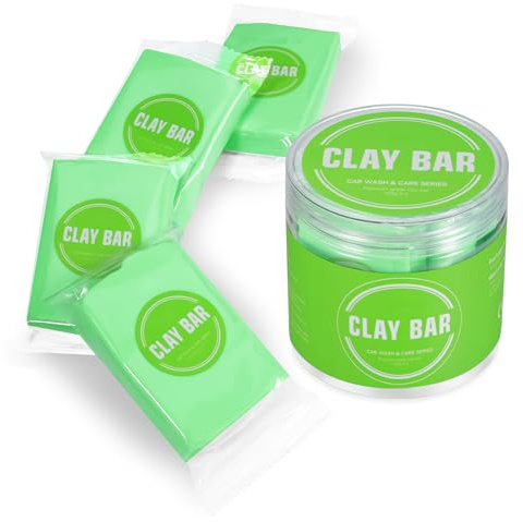 Reinigungsknete Auto Car Clay Bar 4PCS 400g hochwertige Reinigungsmasse Lackreinigungsknete zur effektiven Lack- und Felgenreinigung, Scheiben- und Lackierungspflege