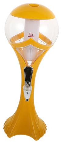 Dispensador de Bebidas Luminoso 1, 5 L de Plástico Amarillo