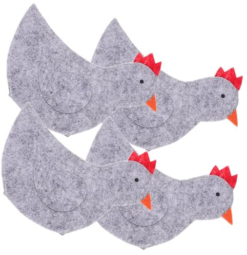 VICASKY 4stücke Hübsche Küken Eierbezüge Adorable Chick Egg Bags Für Festliche Ostern Perfekter Schutz Und Dekoration Für Ihre Ostereier Fröhliches Partyzubehör