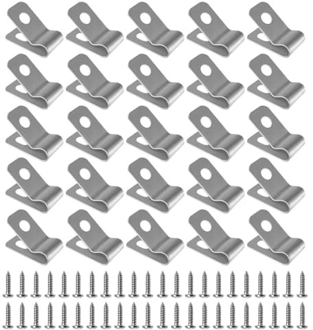 Toyvian 300 Ensembles Clips de Fixation Acier Inoxydable pour Clôture Animalière de Pinces pour de Grillage Installation Facile et Rapide pour Cages à Animaux