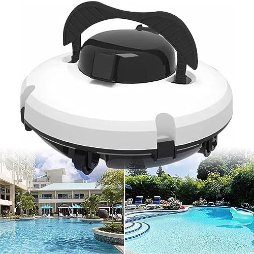 XSDAJSD Robot pulitore Automatico per Piscine, Robot aspirapolvere Intelligente Senza Fili, Batteria Ricaricabile, autonomia di 120 Minuti, per Piscine Fuori Terra