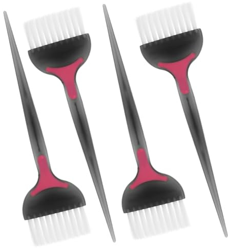 Hemobllo 4 Piezas Cepillo para Teñir el Cabello Peine Aplicador de Tinte Herramienta para Teñir el Cabello Casa Diseño Salones o Uso Personal