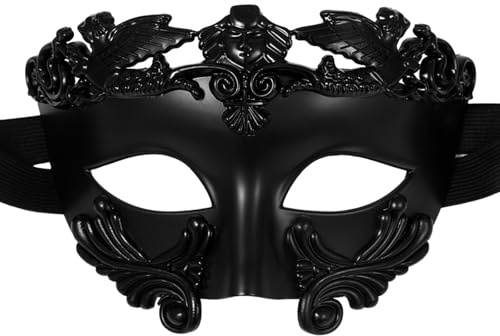 OIDEA Masque Carnaval Vénitien Plastique: Masques Homme Silicone Demi-visage Style Égyptien Antique pour Déguisement Bal de Maquillage Mascarade - Cadeau Halloween