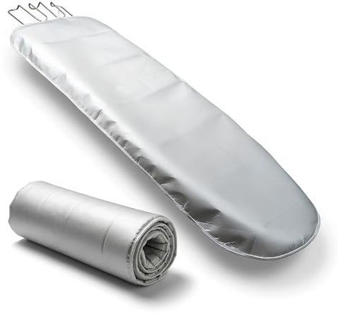 Copri Asse da Stiro 130 x 50 cm Imbottito Spessore 2 cm Copertura Asse da Stiro in Poliestere