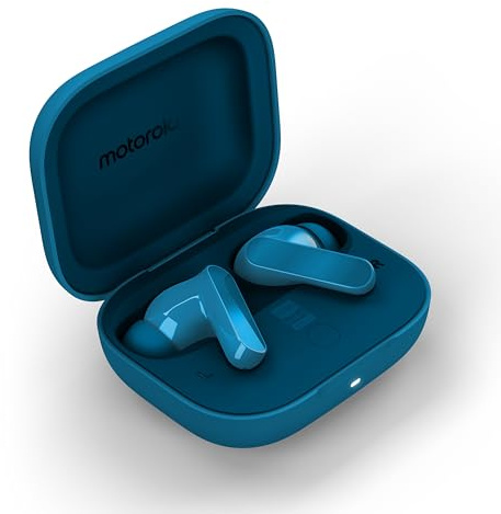 Motorola Moto Buds bass Bluetooth Kopfhörer Blue Jewel