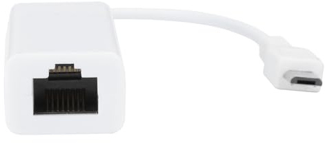 Generic Adaptador Ethernet Tarjeta de Red Micro USB a RJ45 Confiable para Placa Base 1.3/W, Adaptador USB 2.0 Fast Ethernet para Red de 10/100 Mbps, Adecuado para Entusiastas de la Tecnología