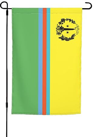 Unité Saint-Martin Drapeaux Avec Œillets Drapeaux De Jardin Double Face Drapeau De Cour Pour Fêtes Extérieure Clubs 30X45cm