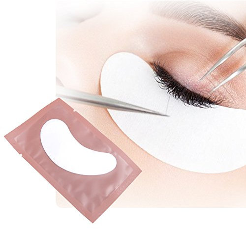 Lunamoon 50 pares Almohadillas de Ojos para Extensiones de Pestañas Parches Extensiones de Pestañas Eyelashes Extension Pads