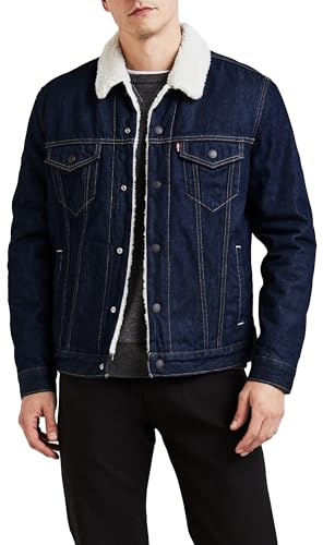 Levi's Men's Type 3 Sherpa Trucker Denim Jacket, Rockridge, M