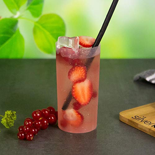 10x Longdrinkglas 200ml transparent glasklar aus PP Made In Germany Plastik Cocktail Becher Mehrweg Bruchsichere Mehrwegbecher Wiederverwendbar Grillfest Catering