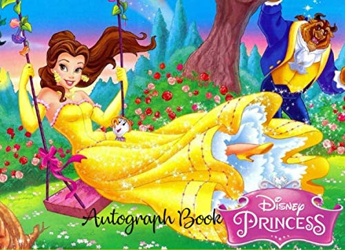 Autograph Book: Beauty and the Beast Deluxe Autograph Book. Memory Book, Signature Celebrity Memorabilia Album Gift, Cartoon Characters, Classic Memory Book, 8.25 x 6 100 Pages (Vol 02)