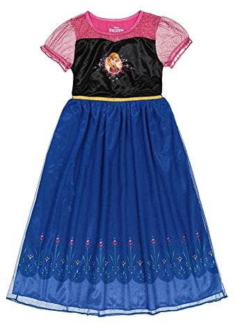 Disney Girls' Frozen Fantasy Gown Nightgown, HAPPY ANNA 2, 3T