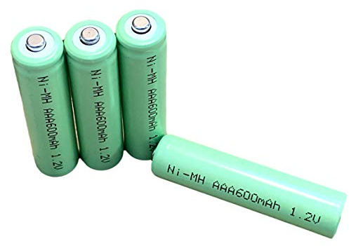 Dunamis 8pk AAA Rechargeable Solar Light Batteries 1.2v NiMH AAA 600mAh - Suitable for Outdoor Garden Solar Lights *PACK OF 8*