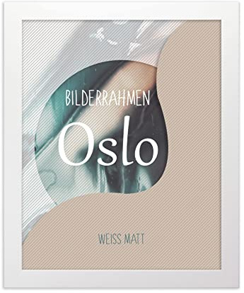 BIRAPA Fotorahmen Oslo 90x128 cm Bilderrahmen in Weiß Posterrahmen