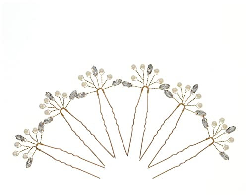 Haarschmuck Hochzeit,Braut Hochzeit Haarkämme Blumenhaarschmuck Kristall Perlen Strass Braut Kopfschmuck Brautschmuck Blumen Haarband Vintage Stirnband für Frauen und Mädchen Brautjungfern,Silber #1