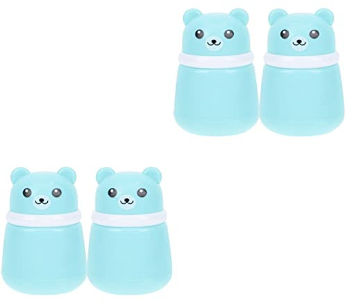 FOMIYES 2sets Baby Puff Fall Bär Thema Talkum Box Große Kapazität Nachfüllbare Container 2 Stücke * 2