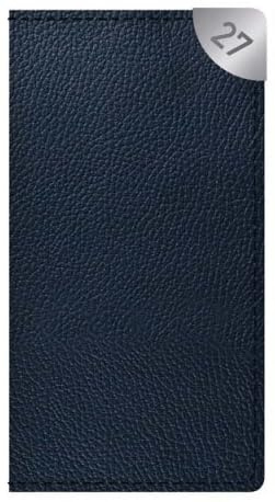 Orbitron 2027 SLIM DIARY - Week To A View - Soft Vinyl Cover - Black Blue or Red (Blue)