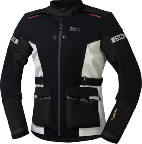 IXS Horizon-GTX Motorrad Textiljacke, schwarz/weiß, 2XL