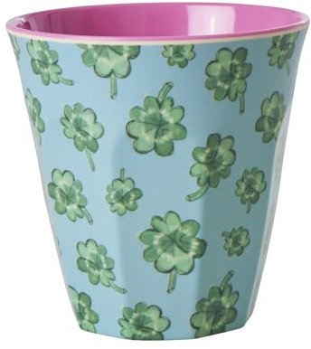 Rice Taza de melamina mediana Good Luck Print