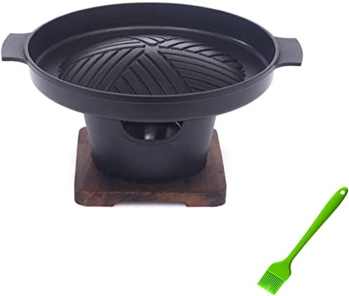 MUTURPOSE Holzkohlegrill, tragbar, für den Innen- und Außenbereich, Holzkohlegrill, Haushalts-Doppelmann-Tischgrill, koreanischer Antihaft-Grill für die Küche