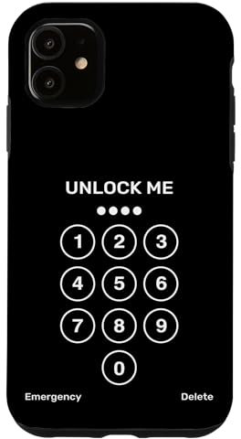 iPhone 11 Unlock Me Cool Phone Key Pad Illustration Graphic Designs Case