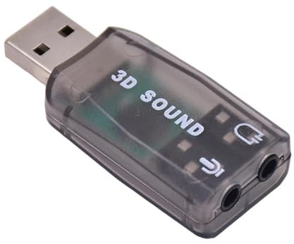 Adattatore Audio USB - Adattatore Audio USB Stereo A 5.1 canalii | Adattatore Audio Plug And Play 2 In 1 Per PC E Laptop Per Guardare La TV E Ascoltare Musica | Schede Audio Esterne | Per