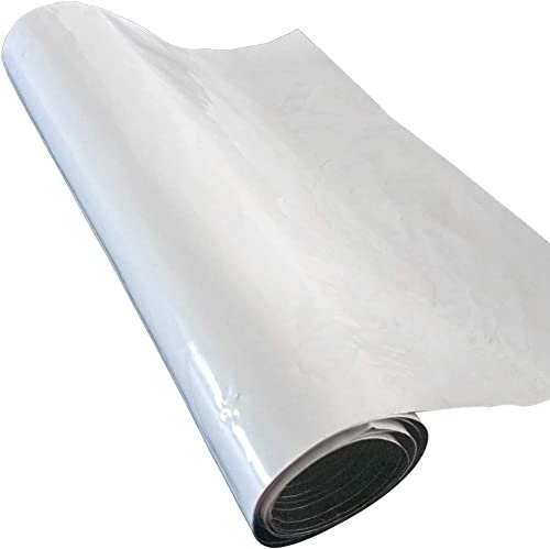 Pellicola per serra riflettente in lamina bianca e nera 100% impermeabile resistente alla luce fodera per stagno isolamento termico barriera copertura per capannone per la coltivazione (colore: 0,12